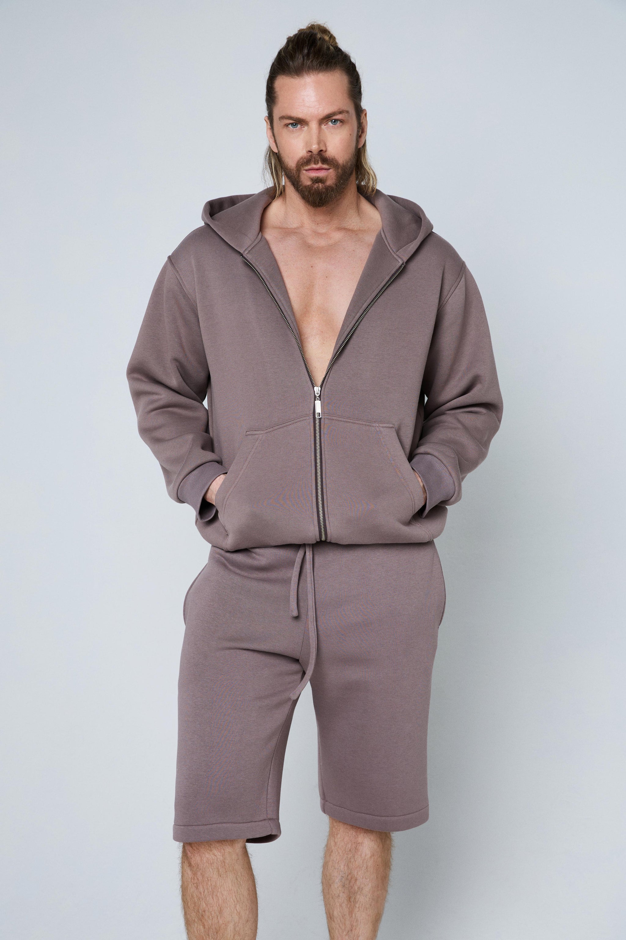 Daily Zip Hoodie in Warm White – Gym+Coffee 《SCULPTOR》Cottage 